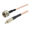 Cable coaxial RF de 10 cm, conector macho F a conector hembra TS9, cable puente RG316