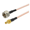 Cable coaxial RF de 30 cm, conector macho F a conector macho CRC9, cable puente RG316