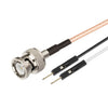 Cable adaptador de extensión de prueba de RF BNC macho a doble DuPont macho RG316 (0,5 m)