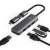 Estación de acoplamiento multifuncional Blueendless Type-C Expansion Dock 4 en 1 USB3.0 x 4