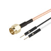 Cable adaptador de extensión de prueba RF RG316 de SMA macho a doble DuPont macho (0,5 m)