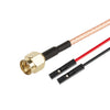 Cable adaptador de extensión de prueba RF RG316 de SMA macho a doble DuPont hembra (1 m)