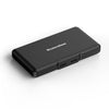 Caja de almacenamiento universal Blueendless M1 M.2 SSD a prueba de golpes y resistente al agua (negra)