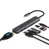 Estación de acoplamiento multifuncional tipo C Blueendless 7 en 1 HDMI + PD + USB3.0 + USB2.0 x 2 + SD + TF