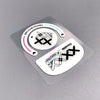Pegatinas antideslizantes para pies de ratón de cristal Logitech GPW (impresas en blanco)