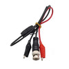 Cable de prueba de señal Q9 para osciloscopio con conector BNC macho a 2 pinzas de cocodrilo (longitud: 0,5 m)