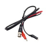 Cable de prueba de señal Q9 para osciloscopio con conector BNC macho a 2 pinzas de cocodrilo (longitud: 1 m)