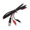 Cable de prueba de señal Q9 para osciloscopio con conector BNC macho a 2 pinzas de cocodrilo (longitud: 1,5 m)