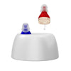 Mini audífono portátil CIC, invisible, recargable, amplificador de sonido (emparejamiento rojo y azul)