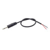 Cable mono macho de 3,5 mm, 2 pines, auxiliar, de un solo cabezal, para altavoz, cable de alimentación de audio, longitud: 25 cm