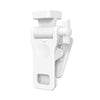 Luz LED de relleno para selfies, abrazadera para teléfono celular, luz de relleno de bolsillo, clip para arranque en frío, portátil, tableta, soporte fijo externo (blanco)