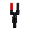 Sonda de osciloscopio con conector banana BNC hembra a terminal de doble fila (BC0010014400)