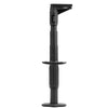 Gancho telescópico universal para sonda de prueba de multímetro con conector banana de 4 mm (negro)