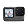 Cámara deportiva VIRAN V11 con pantalla dual a color, 5K HD, IP68, resistente al agua, seis ejes y antivibración (negra)