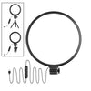 Luz de relleno para transmisión en vivo, selfies, fotografía de escritorio, lámpara de relleno con abrazadera para computadora portátil (lámpara, soporte y clip)