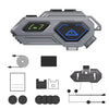 Auriculares Bluetooth C8Pro IPX7 impermeables para dos personas con intercomunicador y linterna. Especificaciones: micrófono integrado.