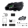 Auriculares inalámbricos con intercomunicador Bluetooth para casco C6 IPX6, resistentes al agua, con iluminación LED. Especificaciones: micrófono integrado.