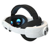 Diadema ajustable para Meta Quest 3/3S, sin presión facial, accesorios de correa para la cabeza de realidad virtual (negro y blanco)
