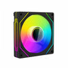 Ventilador Prism 4RRO para caja de ordenador, 12 cm, ARGB, sincronización PWM, silencioso (marco negro invertido)