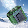 Ventilador portátil de cintura para exteriores, 100 velocidades, para acampar, con carga de larga duración (verde)
