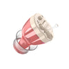 Audífono digital inteligente con reducción de ruido CIC, amplificador de sonido ajustable para personas mayores. Color: rojo para oído derecho.