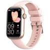 Pulsera inteligente QS50 con pantalla TFT de 1,47 pulgadas, compatible con llamadas Bluetooth, detección de oxígeno, sueño y frecuencia cardíaca (rosa)