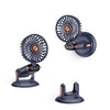 Ventilador de escritorio portátil plegable con rotación de 360 grados, recargable y montado en la pared (azul)