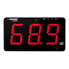 Medidor de decibelios SNDWAY SW-525D de 9,6 pulgadas para montaje en pared, monitor de ruido ambiental de pantalla grande