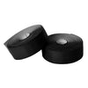 FMFXTRA F233 - 1 par de correas para manillar de bicicleta de carretera, de poliuretano, elásticas y con absorción de impactos (negro)