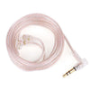 Cable universal para auriculares CVJ Dual Parallel de 2 pines y 0,78 mm (tipo S), sin micrófono