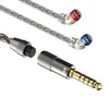 Cable de actualización para auriculares CVJ TS800 de ocho hilos con conectores de audio intercambiables chapados en cobre y plata, estilo: pin S de 4,4 mm
