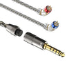 Cable de actualización para auriculares CVJ TS800 de ocho hilos con conectores de audio intercambiables, chapado en cobre y plata, estilo: 4,4 mm x 0,75 mm