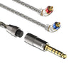 Cable de actualización para auriculares CVJ TS800 de ocho hilos con conectores de audio intercambiables, chapado en cobre y plata, estilo MMCX de 4,4 mm