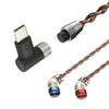 Cable de actualización para auriculares CVJ VS400 con conector de audio intercambiable de cobre sin oxígeno, estilo: tipo C, pin S