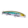 Señuelo de pececillo sumergido PROBEROS DW622 de 12,5 cm y 16 g, para pesca en el mar, cebo duro biónico de plástico (B)