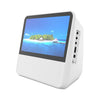 Reproductor de DVD portátil Kecag KC-906 para el hogar, reproductor de vídeo VCD, especificaciones: enchufe británico (blanco)