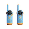 Walkie-talkie inalámbrico portátil D22 para niños, 1 par, para padres e hijos, juguetes para exteriores (azul + azul)
