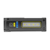 Luz de trabajo E-SMARTER STD01 COB con pantalla de potencia, luz de reparación de emergencia para exteriores con minilinterna LED magnética (gris)