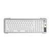 Teclado inalámbrico IMICE AN-800 con Bluetooth, modo dual, estructura de tijera, silencioso (blanco)