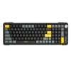 Teclado silencioso IMICE AN-800 inalámbrico Bluetooth de modo dual con estructura de tijera (negro, gris y naranja)