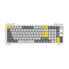 Teclado inalámbrico IMICE AN-800 con Bluetooth, modo dual, estructura de tijera, silencioso (blanco, gris y naranja)