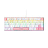 Teclado mecánico con cable iMICE GK-690 tipo C (blanco y rosa)