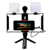 Kit de video para smartphone con luz LED de relleno y micrófono, todo en uno para transmisión en vivo móvil (AY-49X)