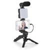 Kit de iluminación de transmisión de 49 LED para teléfono. Kit de grabación de video todo en uno con trípode y micrófono AY-49.