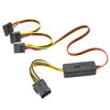 Cable de 12 V a SATA 1 a 3 para tarjeta gráfica y disco duro Cable de alimentación para disco duro