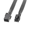 Cable de conexión para computadora de 50 cm Cable de alimentación para tarjeta gráfica de 6 pines