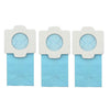 Paquete de 3 bolsas para aspiradoras Makita CL102/CL104/CL107/CL182 (azul)