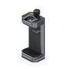 Soporte para teléfono Leaplight de metal con zapata fría dual, 4 puertos para tornillos de 1/4" y orificios de localización Arri (gris)