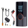 SUITU ST-9650D - Fuente de alimentación de arranque de emergencia para coche (4 x 2000 mAh), bomba inflable integrada