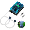 Bomba de aire ultrasilenciosa para acuario SOBO SB-348A, 5 W, doble orificio, 220-240 V, transparente